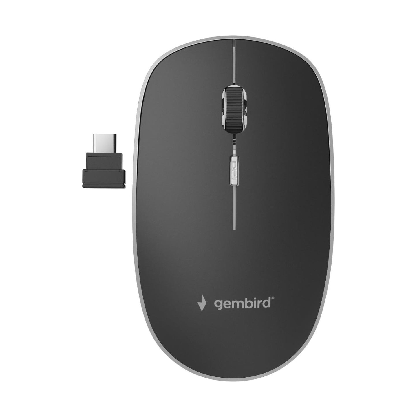 Gembird | Silent Optical Mouse | MUSW-4BSC-01 | Wireless | USB-C | Black