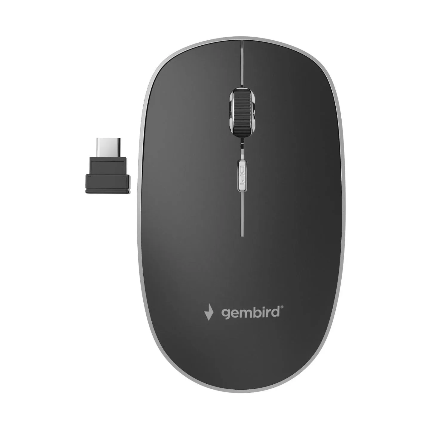 Gembird | Silent Optical Mouse | MUSW-4BSC-01 | Wireless | USB-C | Black
