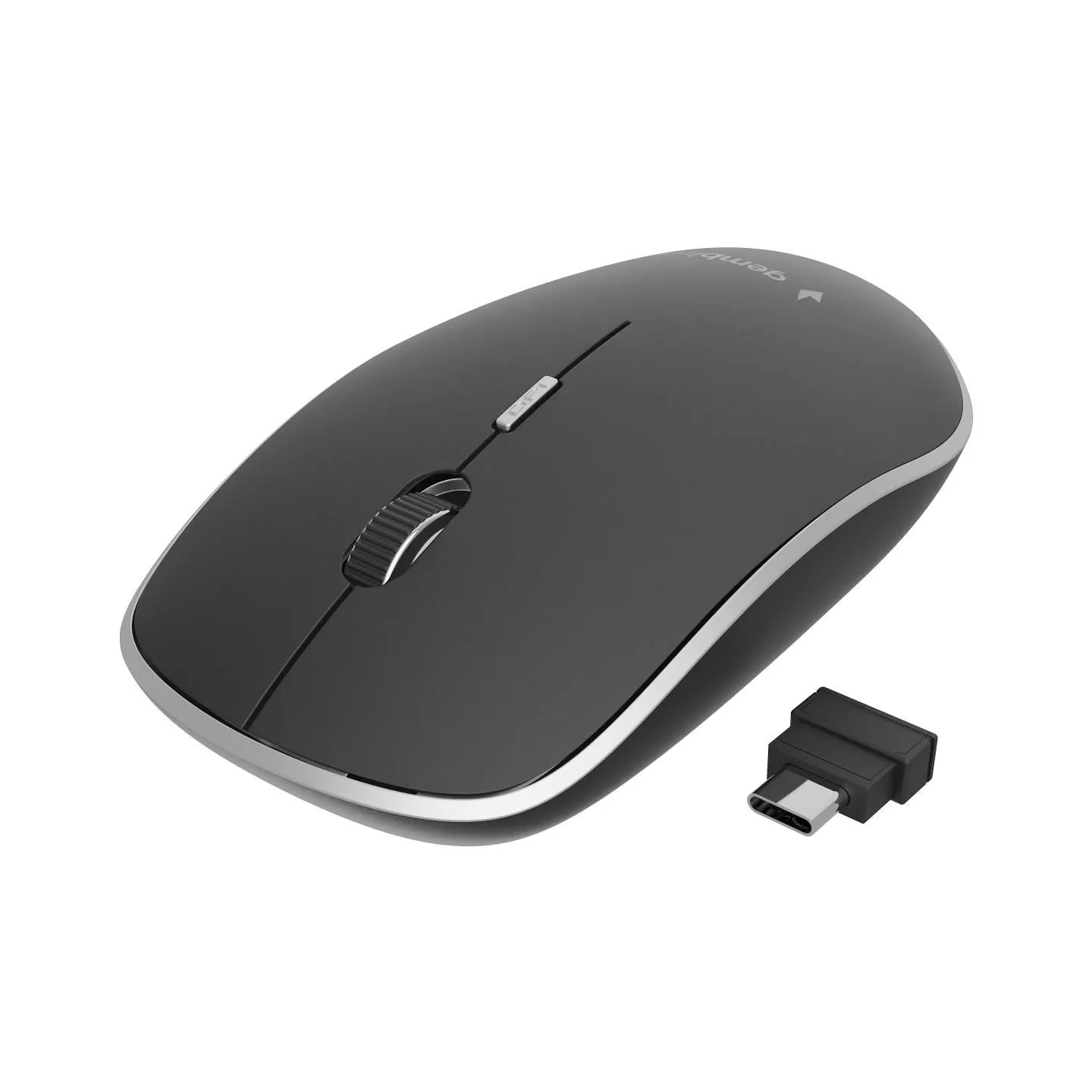 Gembird | Silent Optical Mouse | MUSW-4BSC-01 | Wireless | USB-C | Black
