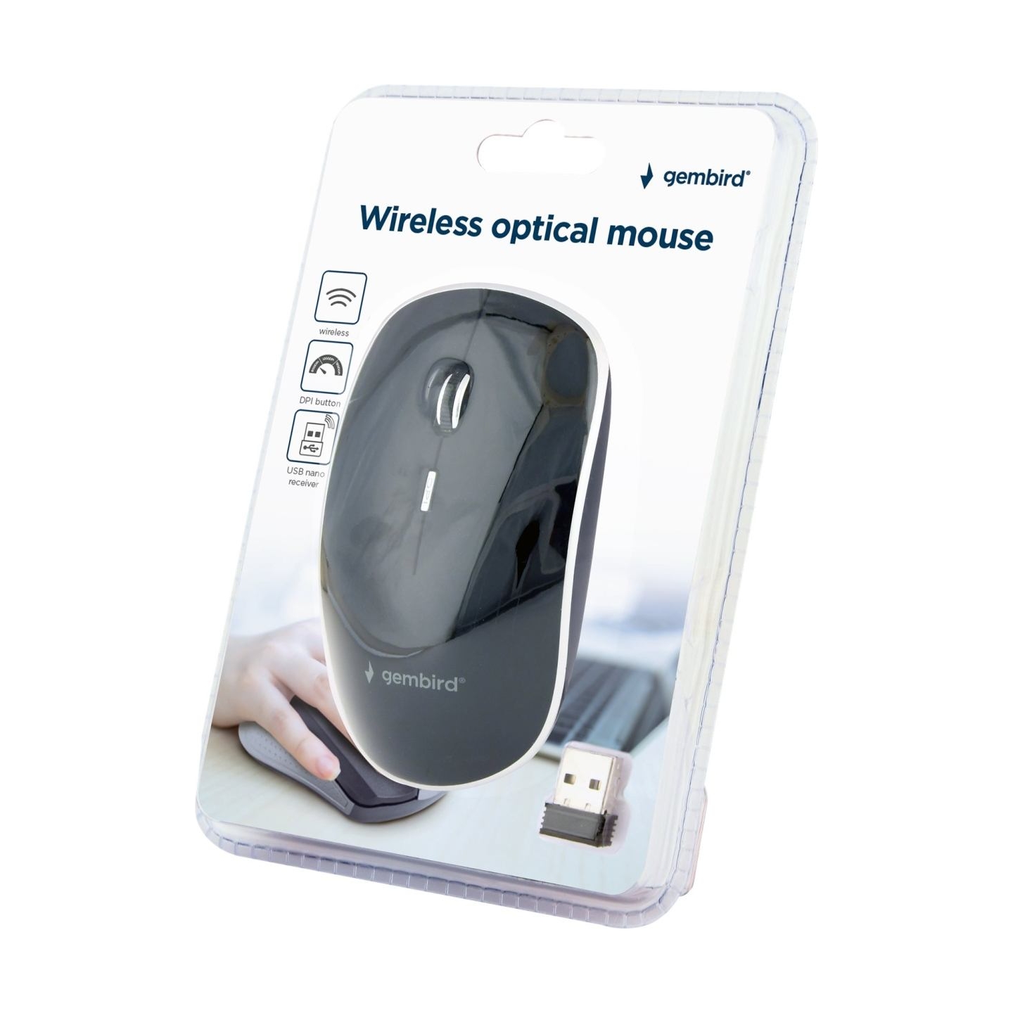 Gembird | Optical USB LED Mouse | MUS-6B-02 | Optical mouse | Black