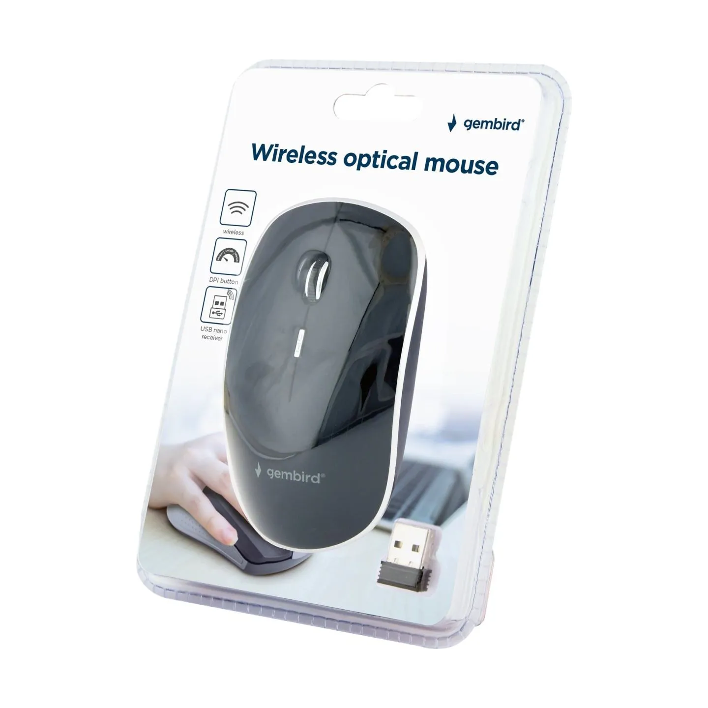 Gembird | Optical USB LED Mouse | MUS-6B-02 | Optical mouse | Black