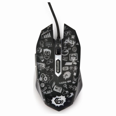 Gembird MOUSE USB OPTICAL BLACK/MUS-6B-GRAFIX-01 GEMBIRD