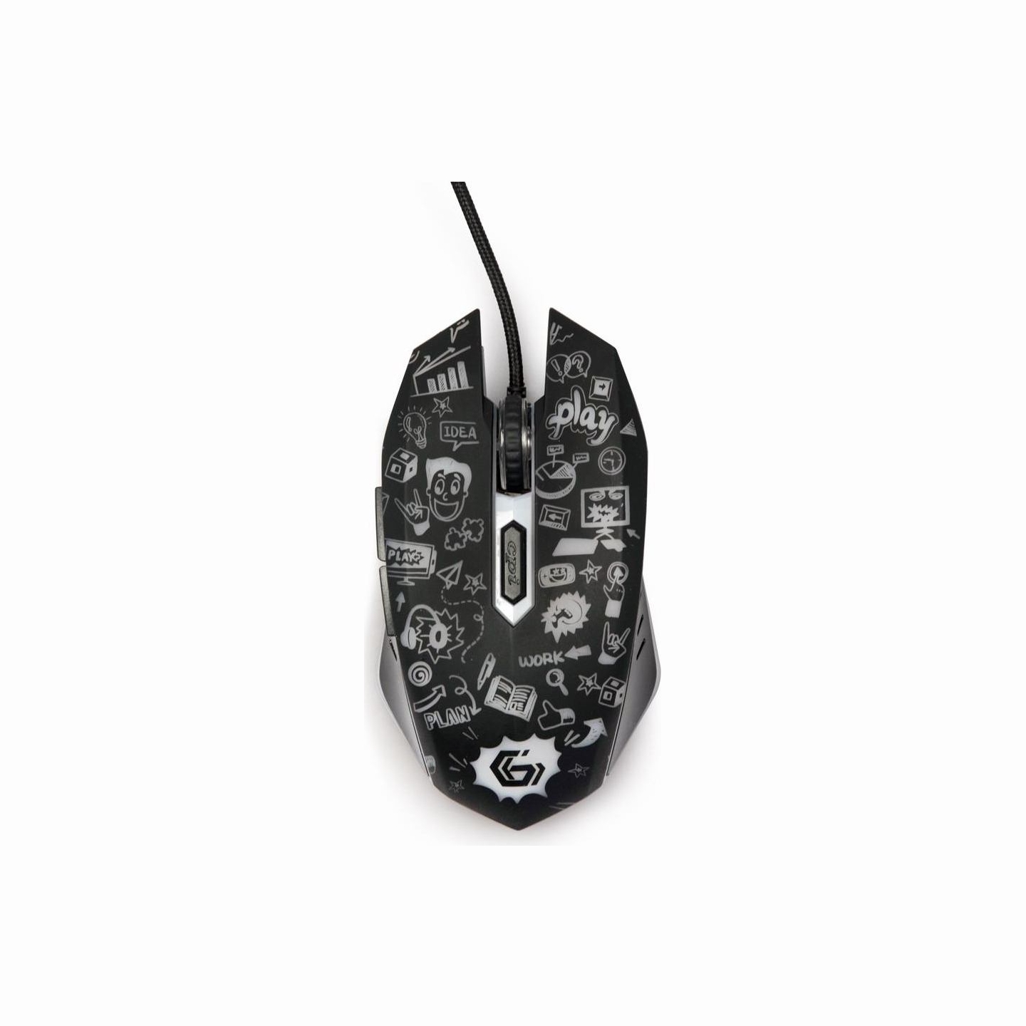 Gembird MOUSE USB OPTICAL BLACK/MUS-6B-GRAFIX-01 GEMBIRD
