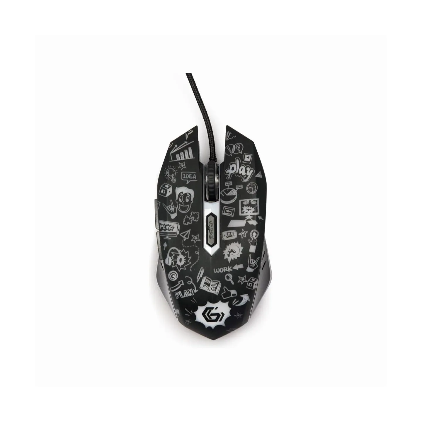 Gembird MOUSE USB OPTICAL BLACK/MUS-6B-GRAFIX-01 GEMBIRD