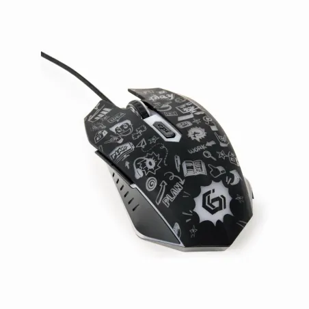 Gembird MOUSE USB OPTICAL BLACK/MUS-6B-GRAFIX-01 GEMBIRD