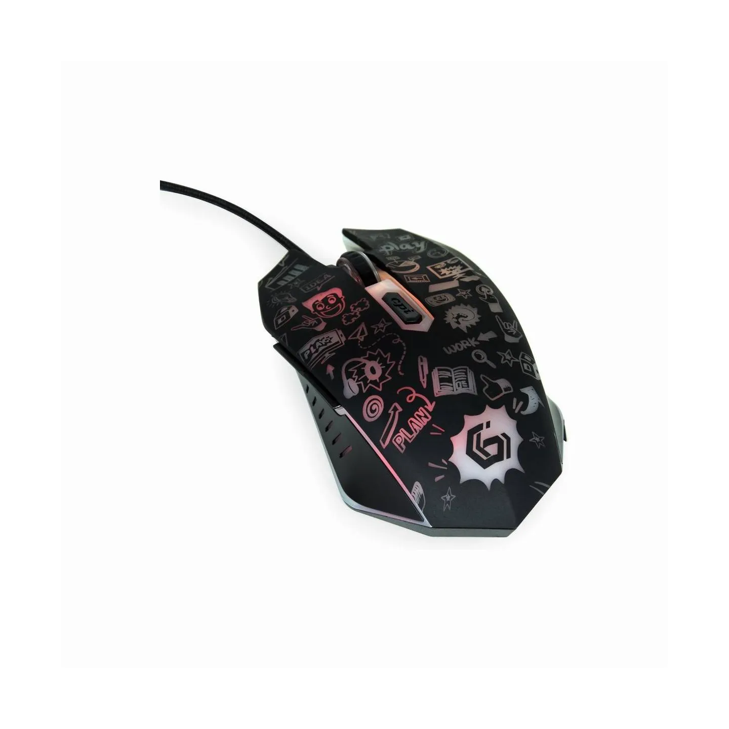 Gembird MOUSE USB OPTICAL BLACK/MUS-6B-GRAFIX-01 GEMBIRD