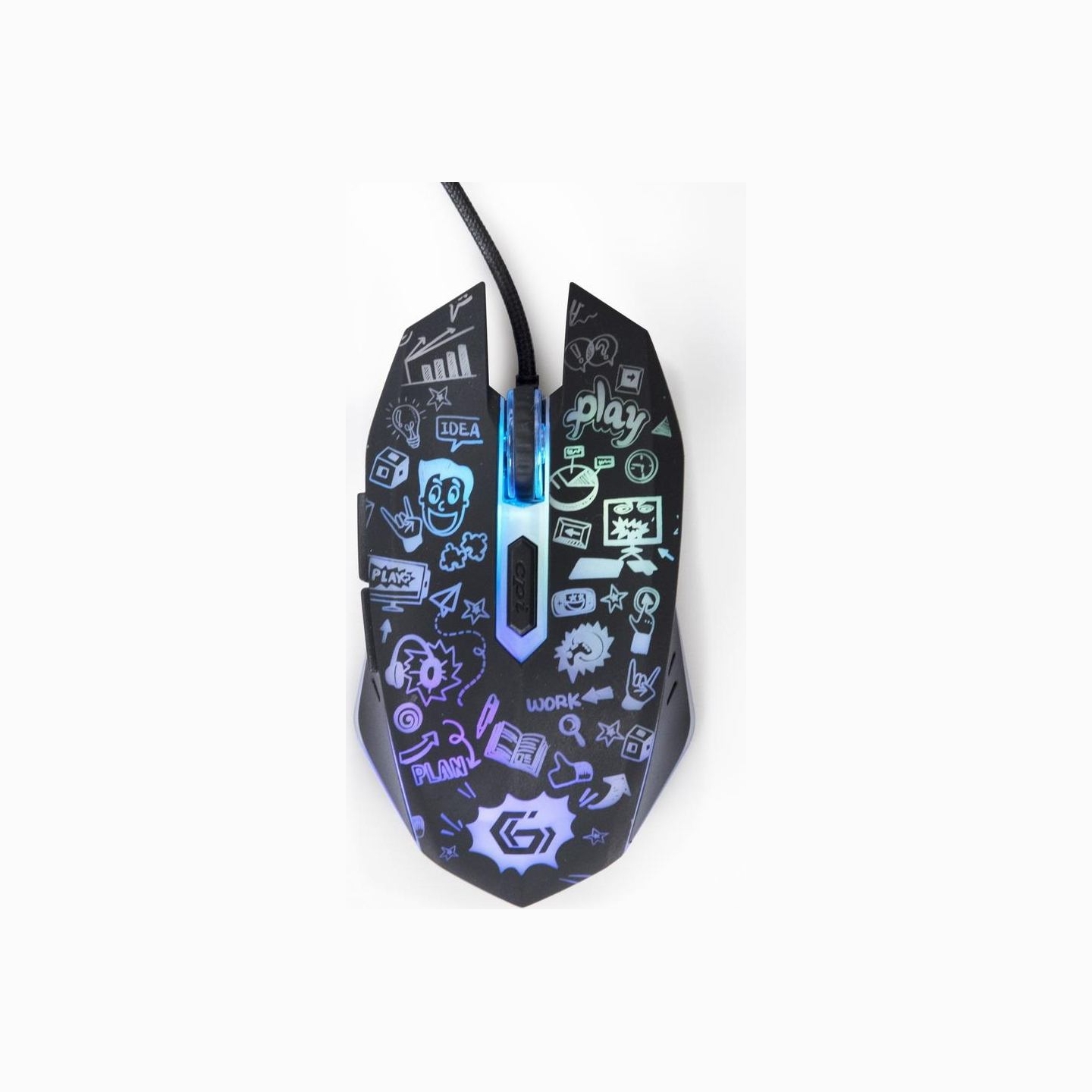 Gembird MOUSE USB OPTICAL BLACK/MUS-6B-GRAFIX-01 GEMBIRD