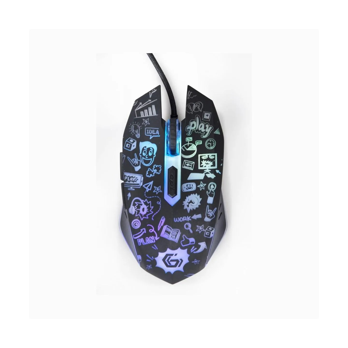 Gembird MOUSE USB OPTICAL BLACK/MUS-6B-GRAFIX-01 GEMBIRD