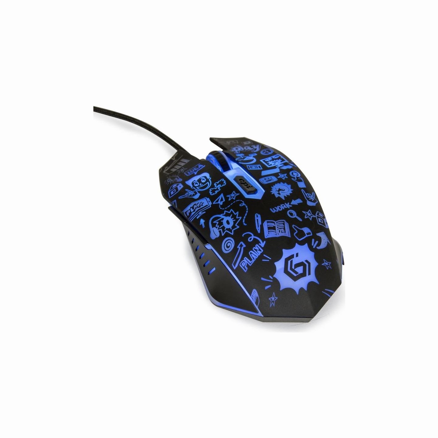 Gembird MOUSE USB OPTICAL BLACK/MUS-6B-GRAFIX-01 GEMBIRD
