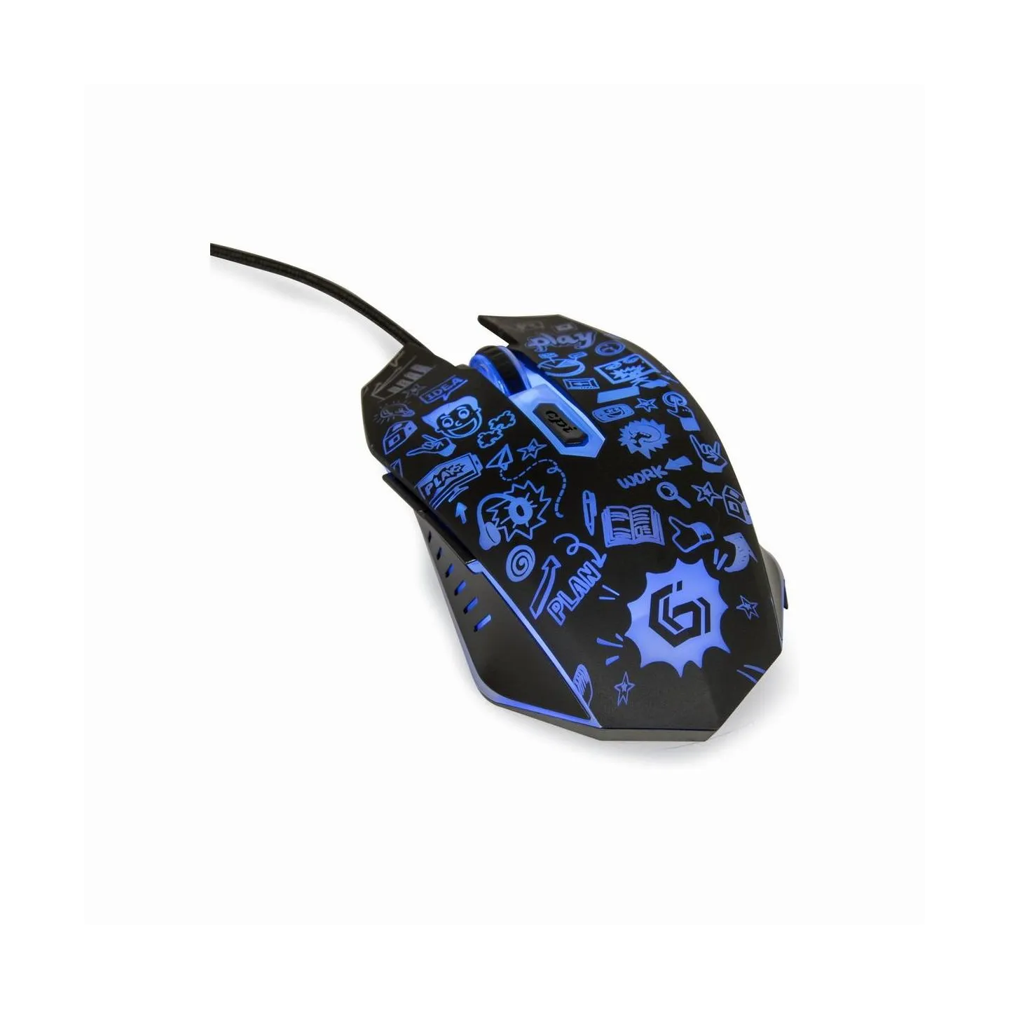 Gembird MOUSE USB OPTICAL BLACK/MUS-6B-GRAFIX-01 GEMBIRD