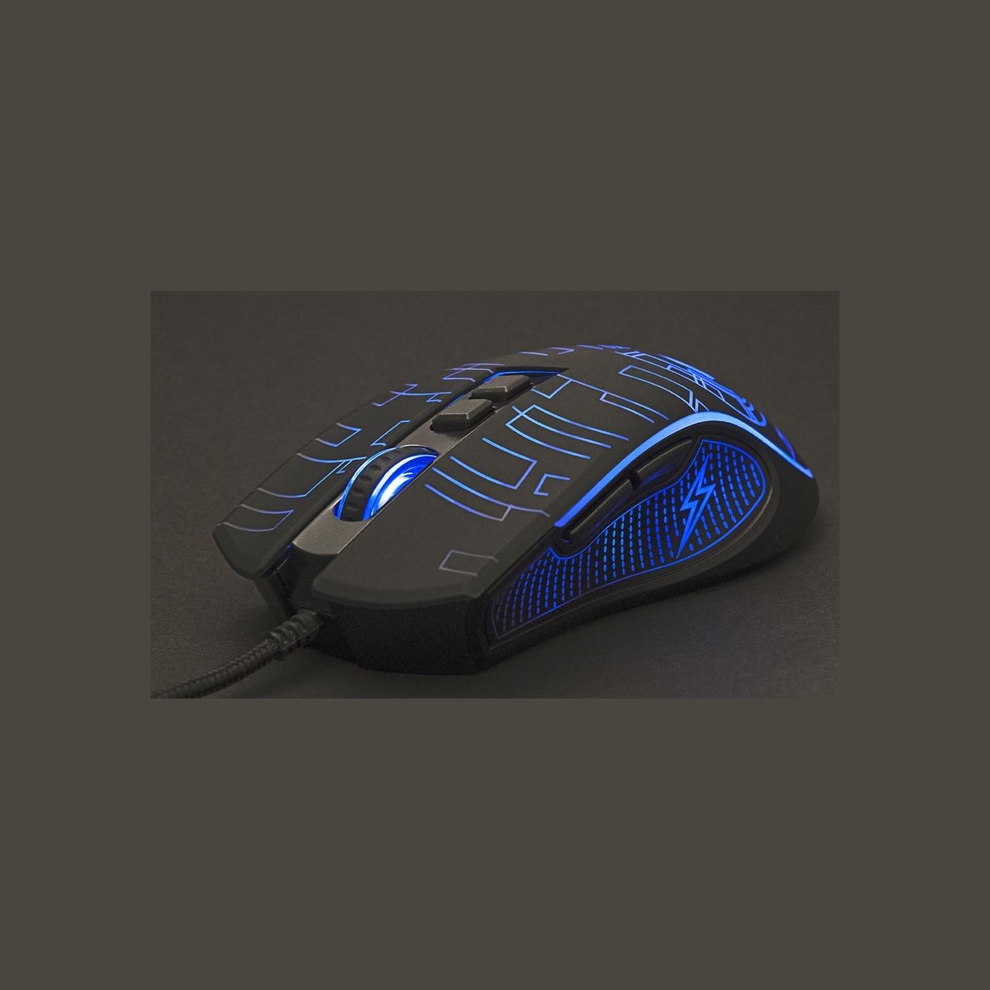 Gembird MOUSE USB OPTICAL GAMING/BLACK MUSG-RGB-01 GEMBIRD