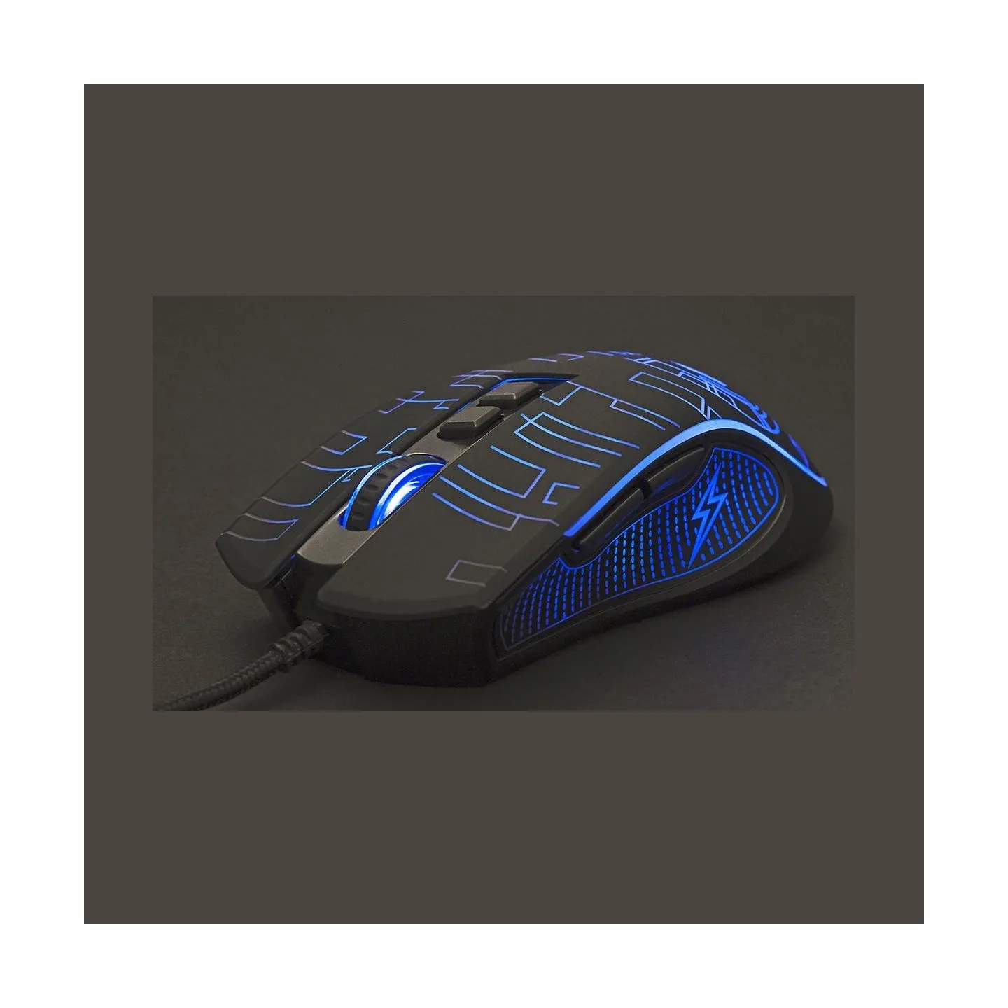 Gembird MOUSE USB OPTICAL GAMING/BLACK MUSG-RGB-01 GEMBIRD