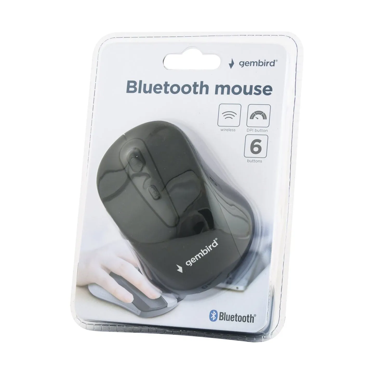 Gembird | MUSWB2 | Optical Bluetooth mouse | 6 button | Black, Grey