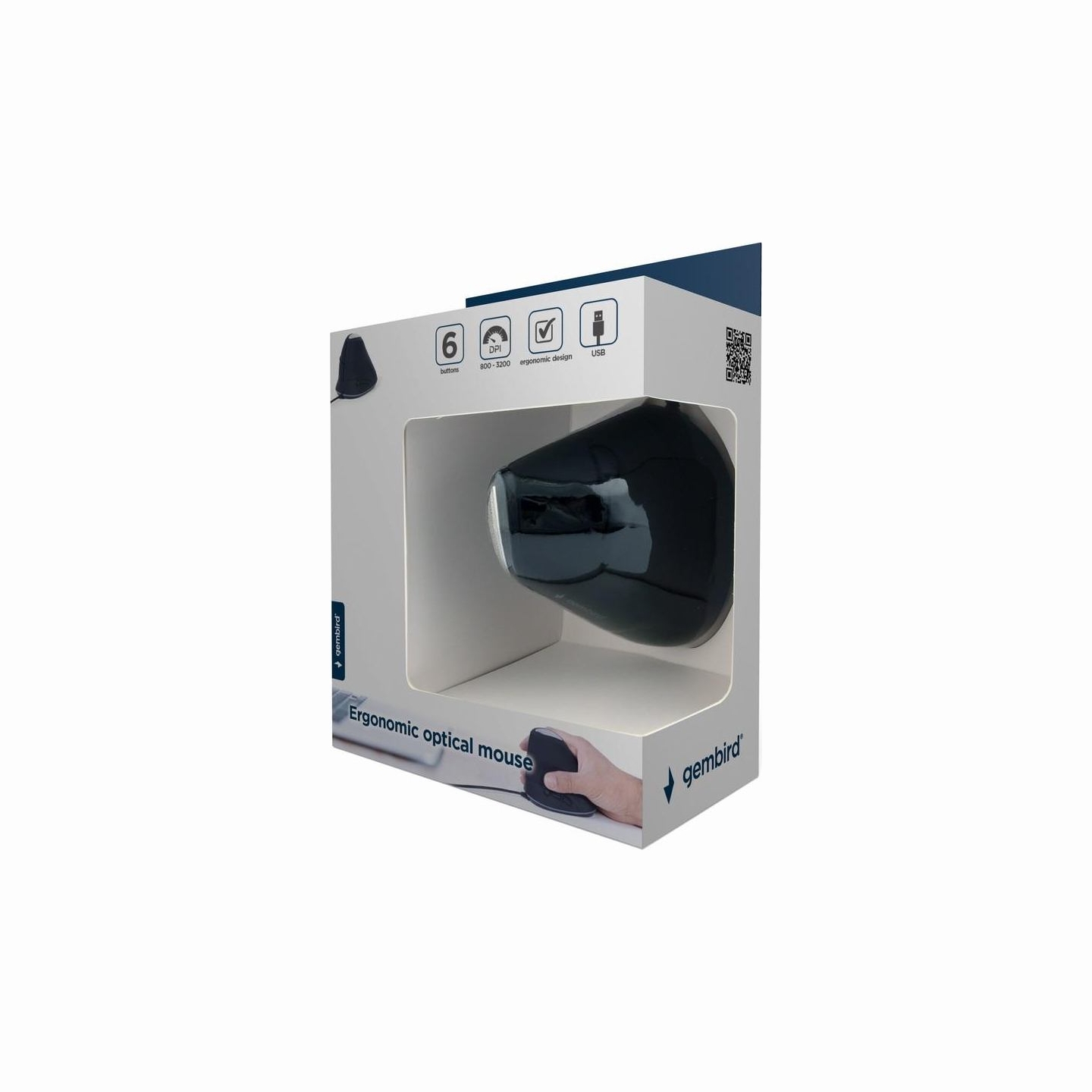 Gembird MOUSE USB OPTICAL SPACEGREY/ERGONOMIC MUS-ERGO-03 GEMBIRD
