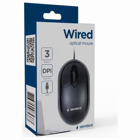 Gembird MUS-U-01 Optical mouse 1000 dpi