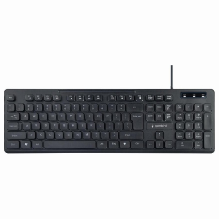 Gembird | "Rainbow" Backlight Multimedia Keyboard | KB-UML-02 | Keyboard | Wired | US | N/A | Black