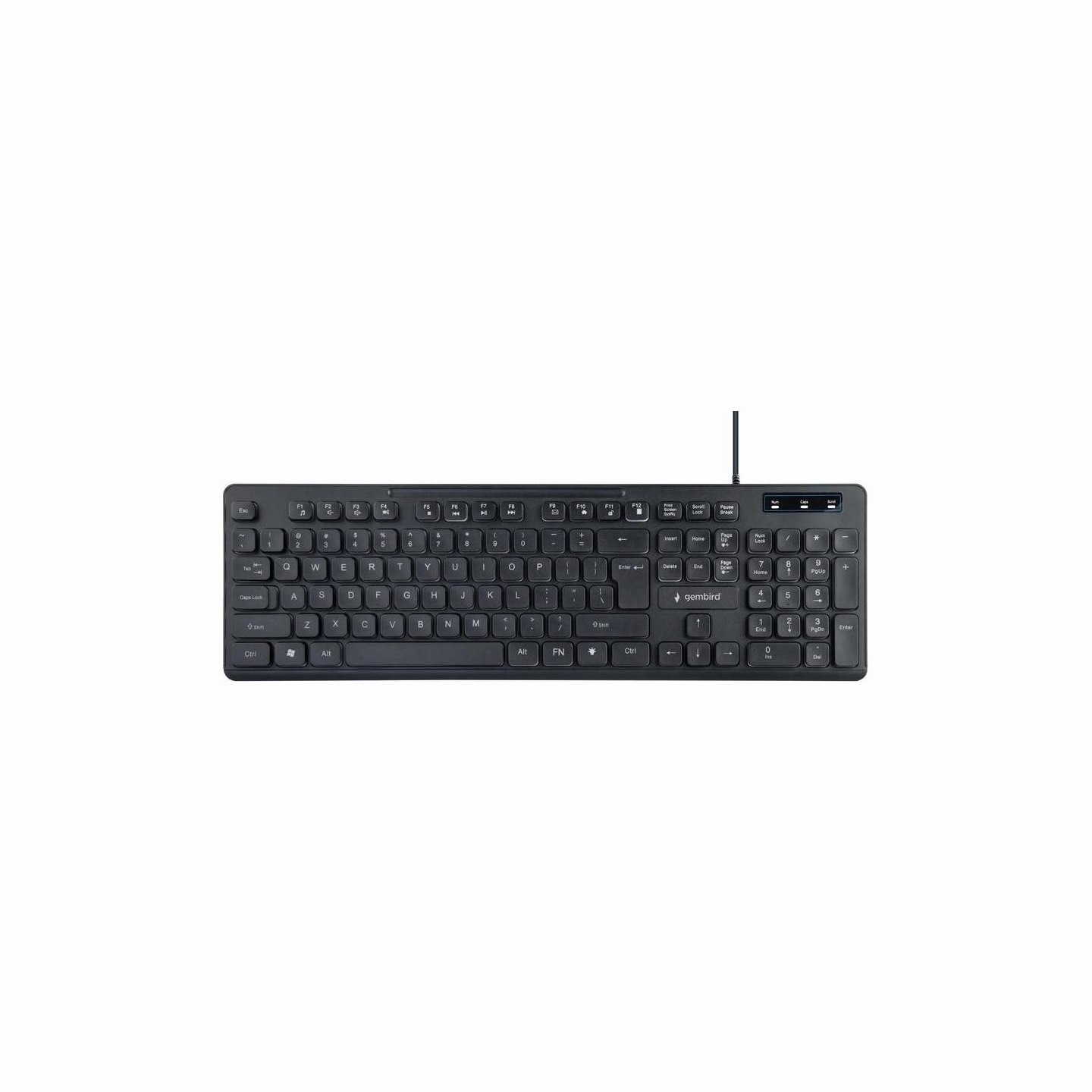 Gembird | "Rainbow" Backlight Multimedia Keyboard | KB-UML-02 | Keyboard | Wired | US | N/A | Black