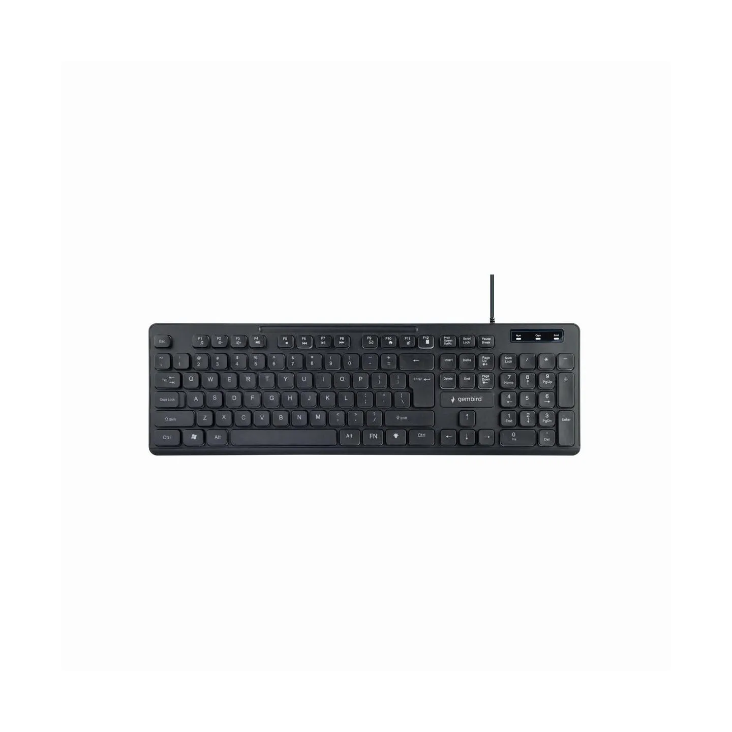 Gembird | "Rainbow" Backlight Multimedia Keyboard | KB-UML-02 | Keyboard | Wired | US | N/A | Black