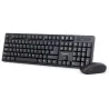 Gembird | Keyboard and mouse | KBS-W-01 | Keyboard and Mouse Set | Wireless | Mouse included | Batteries included | US | Black