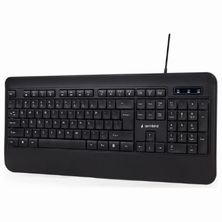 Gembird | Multimedia Keyboard | KB-UML-03 | Multimedia | Wired | US | Black
