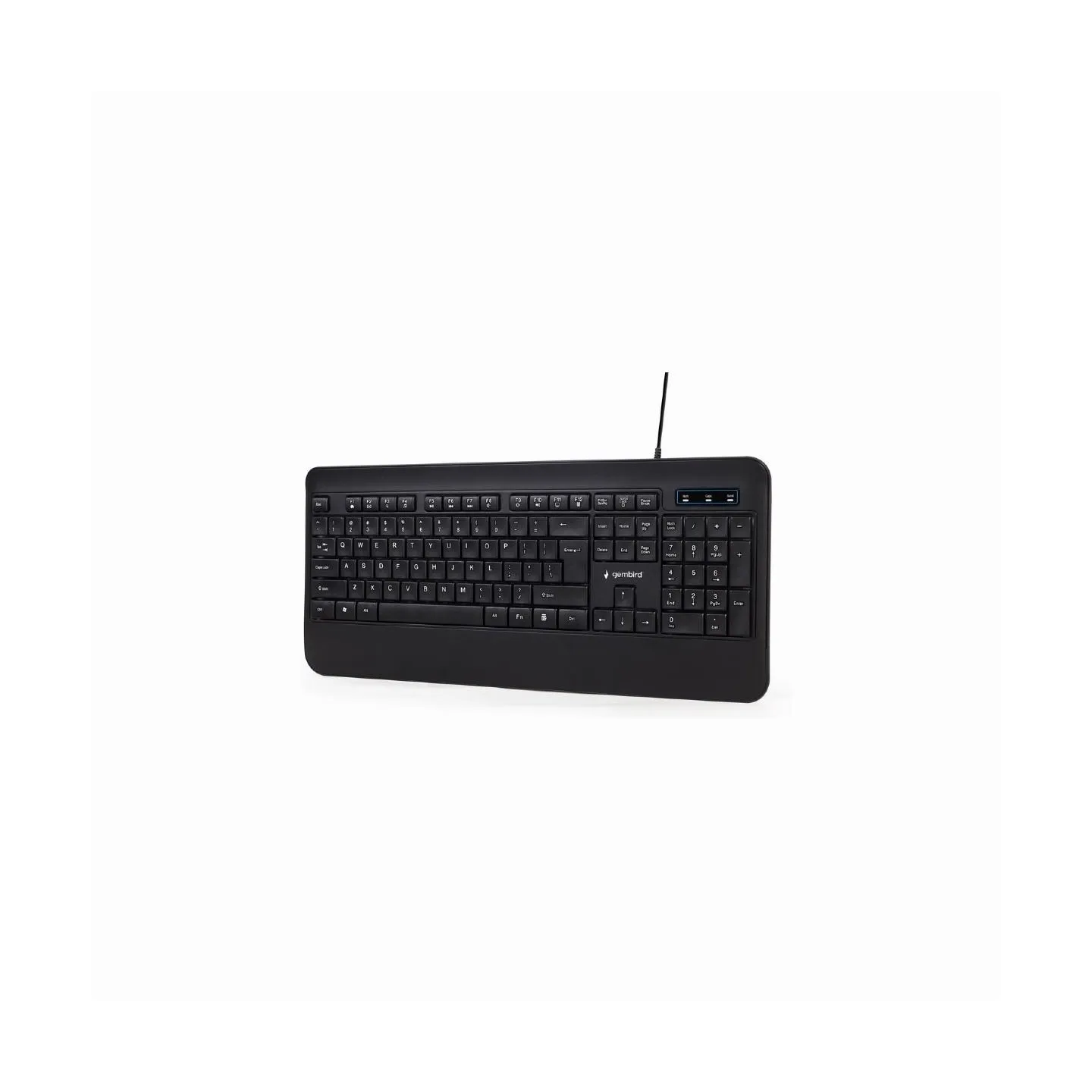 Gembird | Multimedia Keyboard | KB-UML-03 | Multimedia | Wired | US | Black