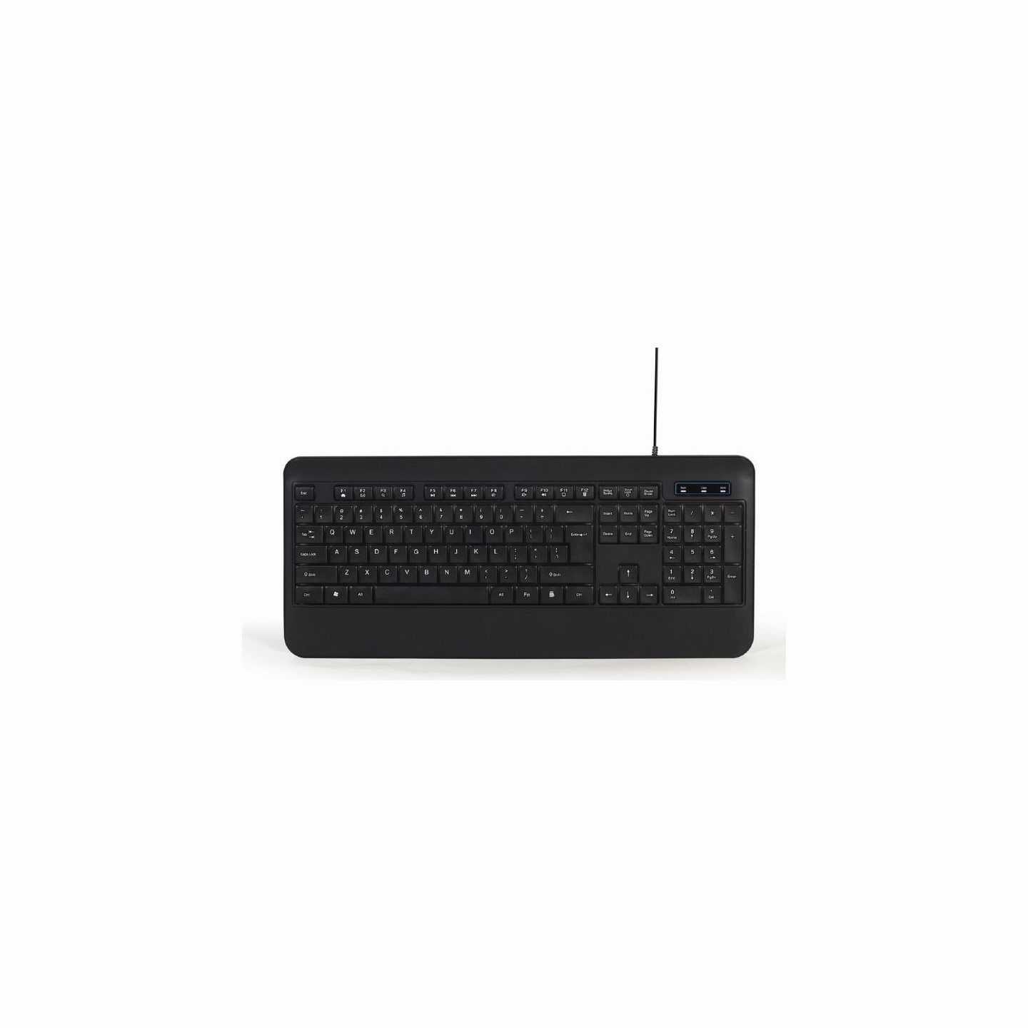 Gembird | Multimedia Keyboard | KB-UML-03 | Multimedia | Wired | US | Black