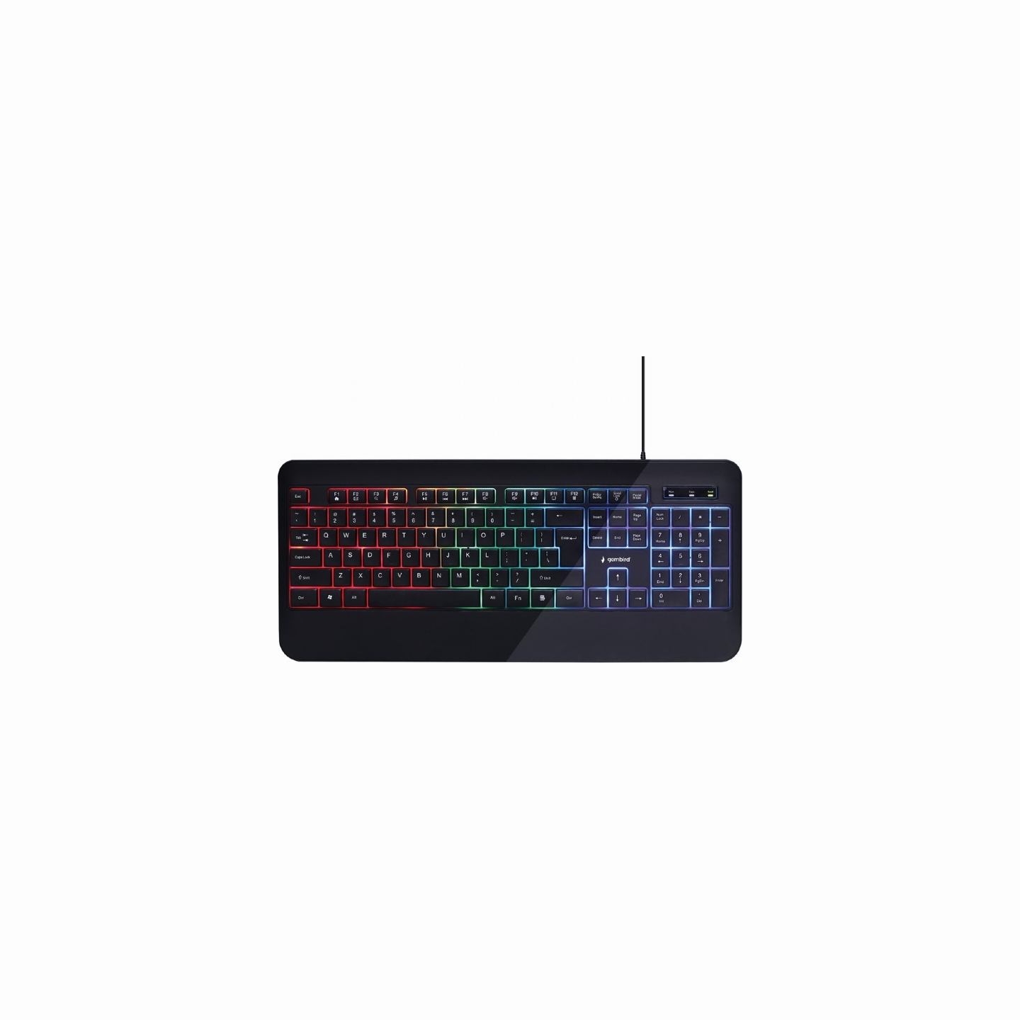 Gembird | Multimedia Keyboard | KB-UML-03 | Multimedia | Wired | US | Black