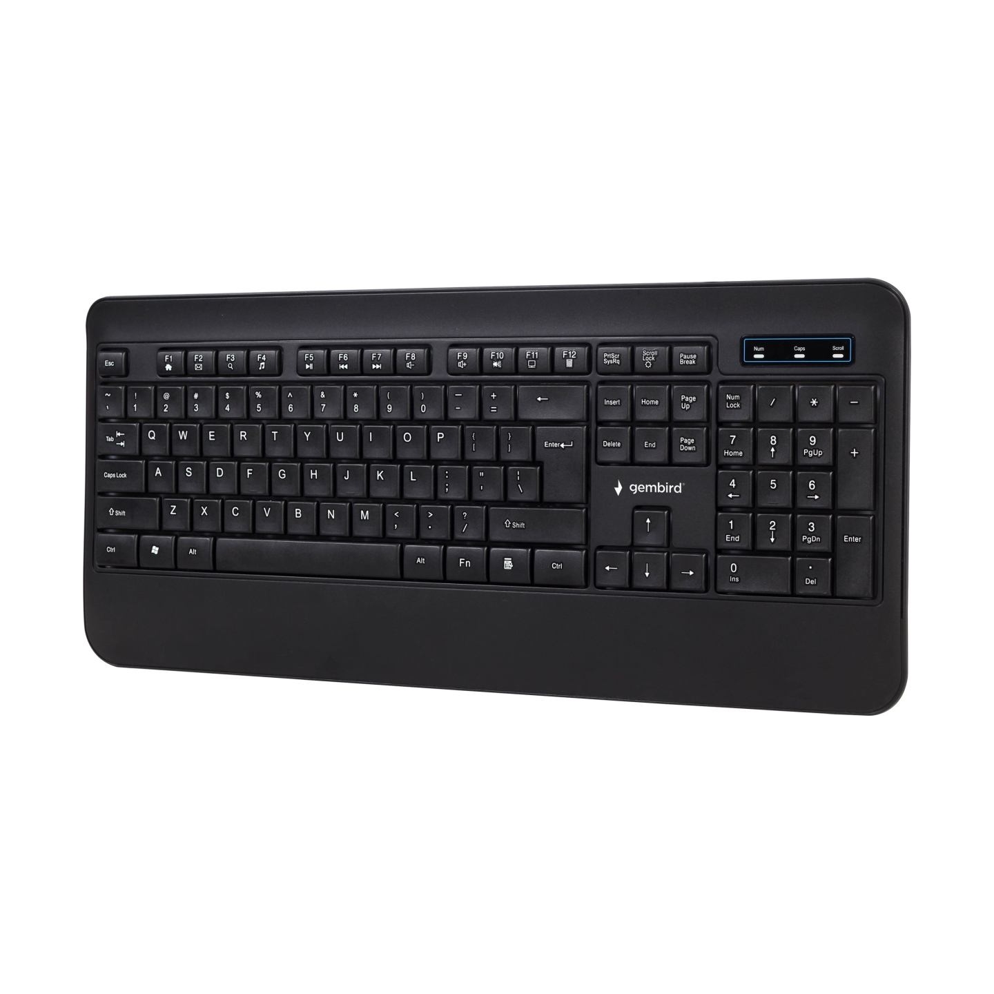 Gembird | Multimedia Keyboard | KB-UML-03 | Multimedia | Wired | US | Black