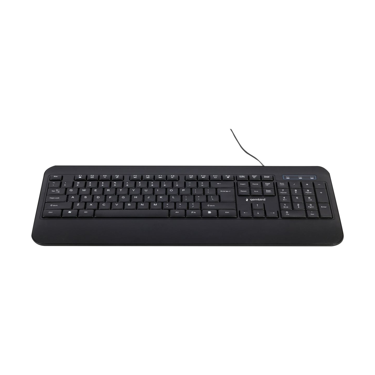 Gembird | Multimedia Keyboard | KB-UML-03 | Multimedia | Wired | US | Black