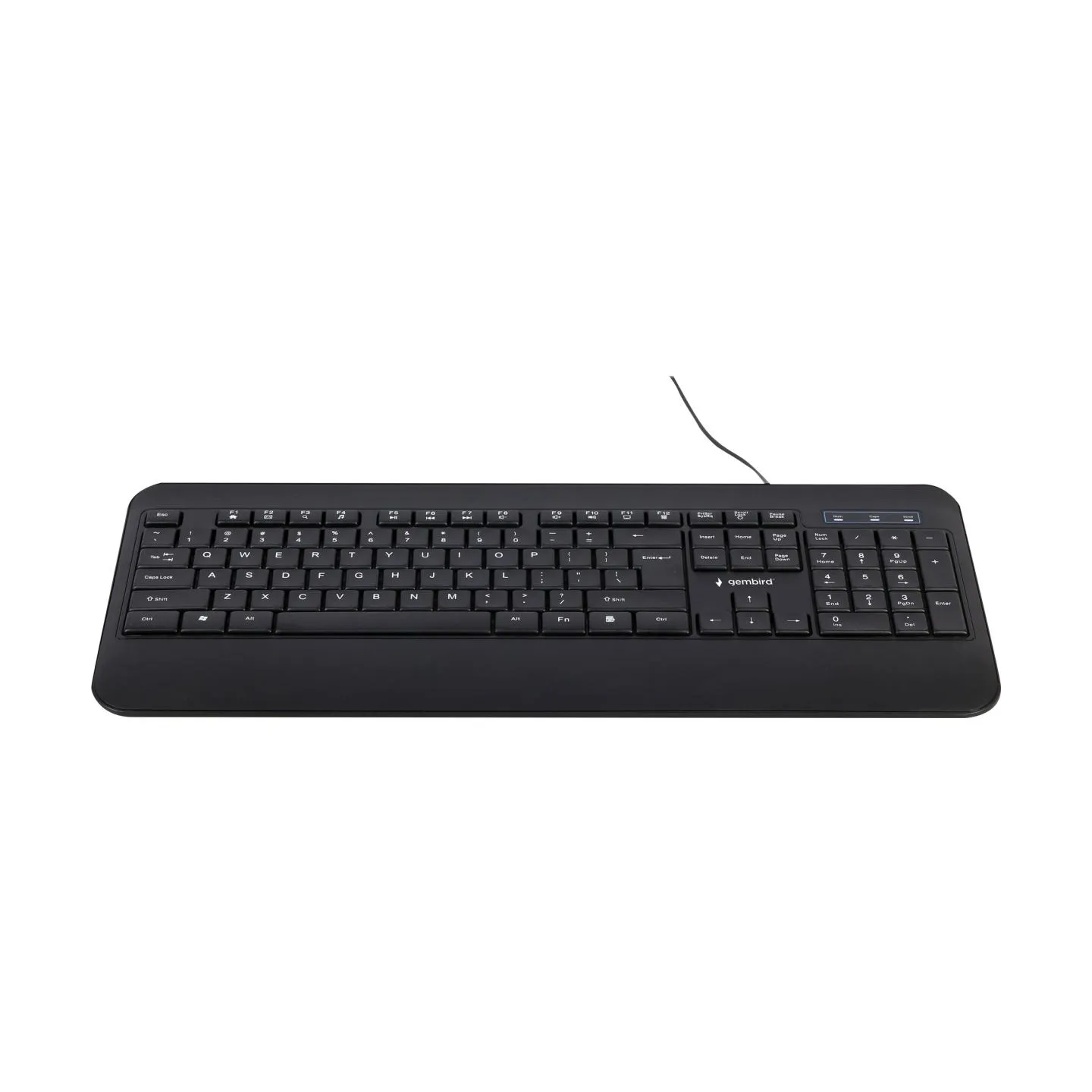 Gembird | Multimedia Keyboard | KB-UML-03 | Multimedia | Wired | US | Black