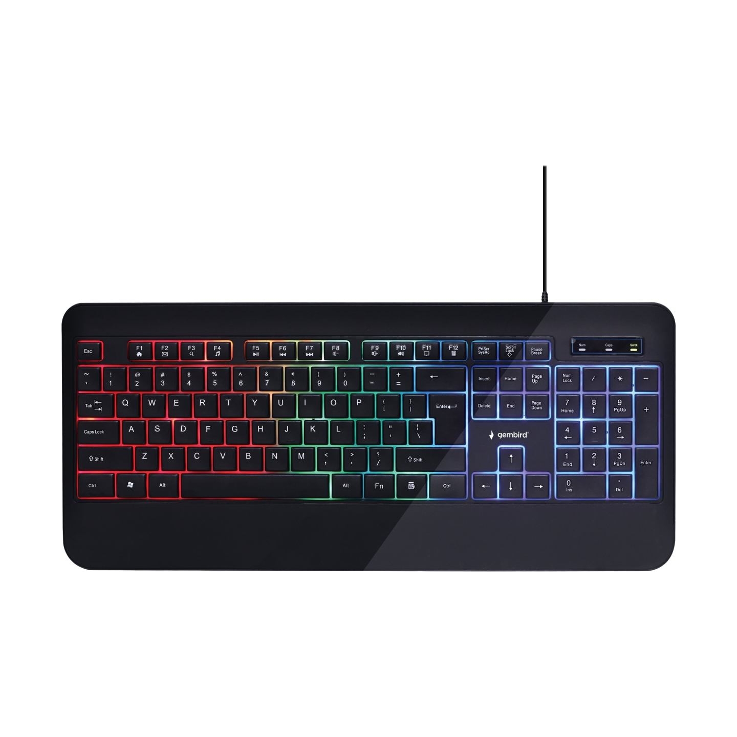 Gembird | Multimedia Keyboard | KB-UML-03 | Multimedia | Wired | US | Black