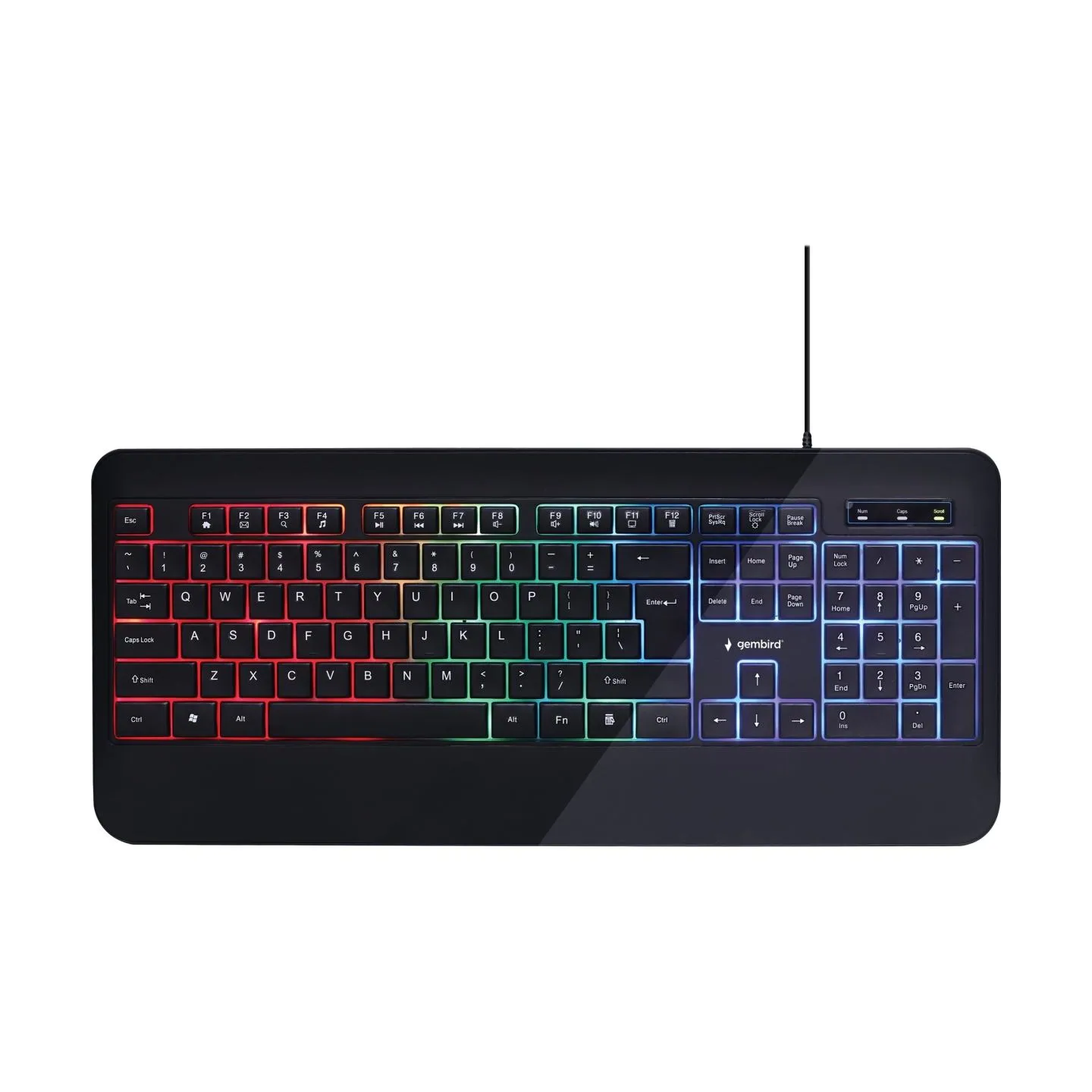 Gembird | Multimedia Keyboard | KB-UML-03 | Multimedia | Wired | US | Black