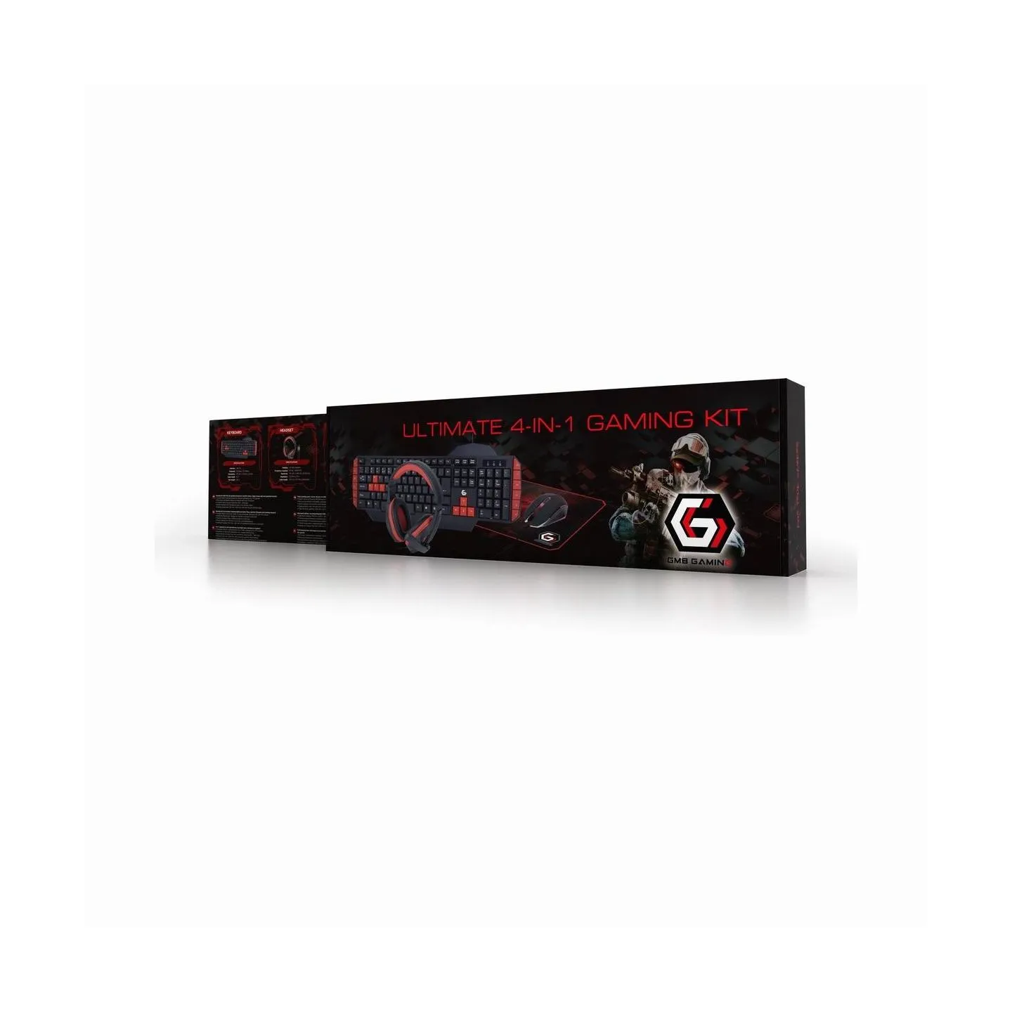 Gembird KEYBOARD USB GAMING KIT ENG/ULTIMATE GGS-UMG4-02 GEMBIRD