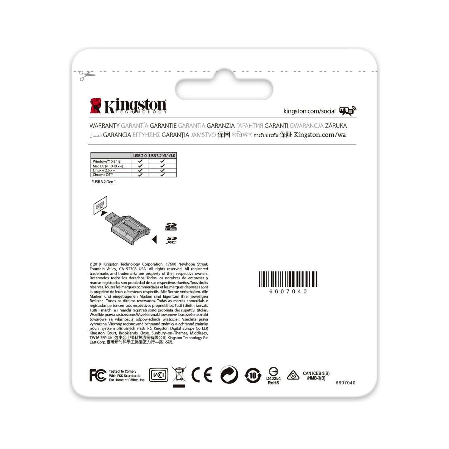 Kingston MEMORY READER FLASH USB3.2/MLP KINGSTON