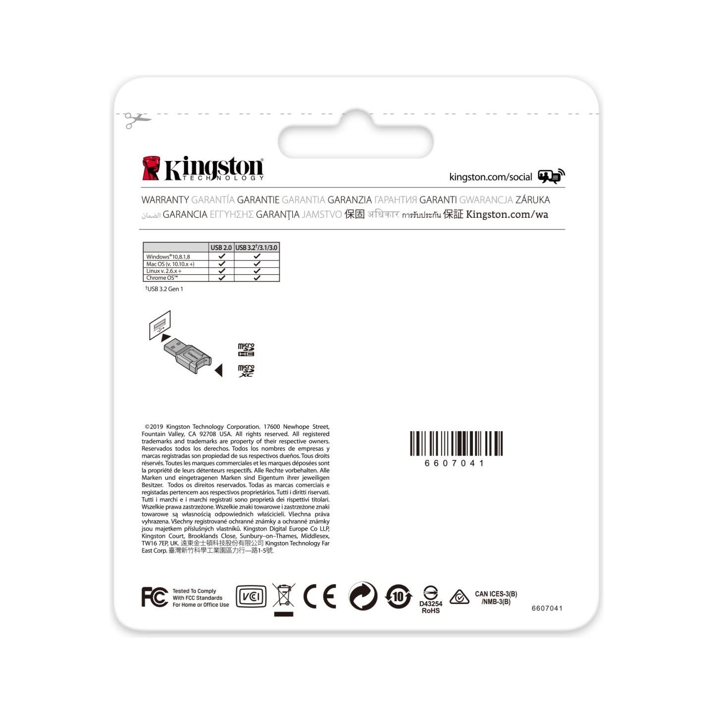 Kingston MEMORY READER FLASH USB3.2/MLPM KINGSTON
