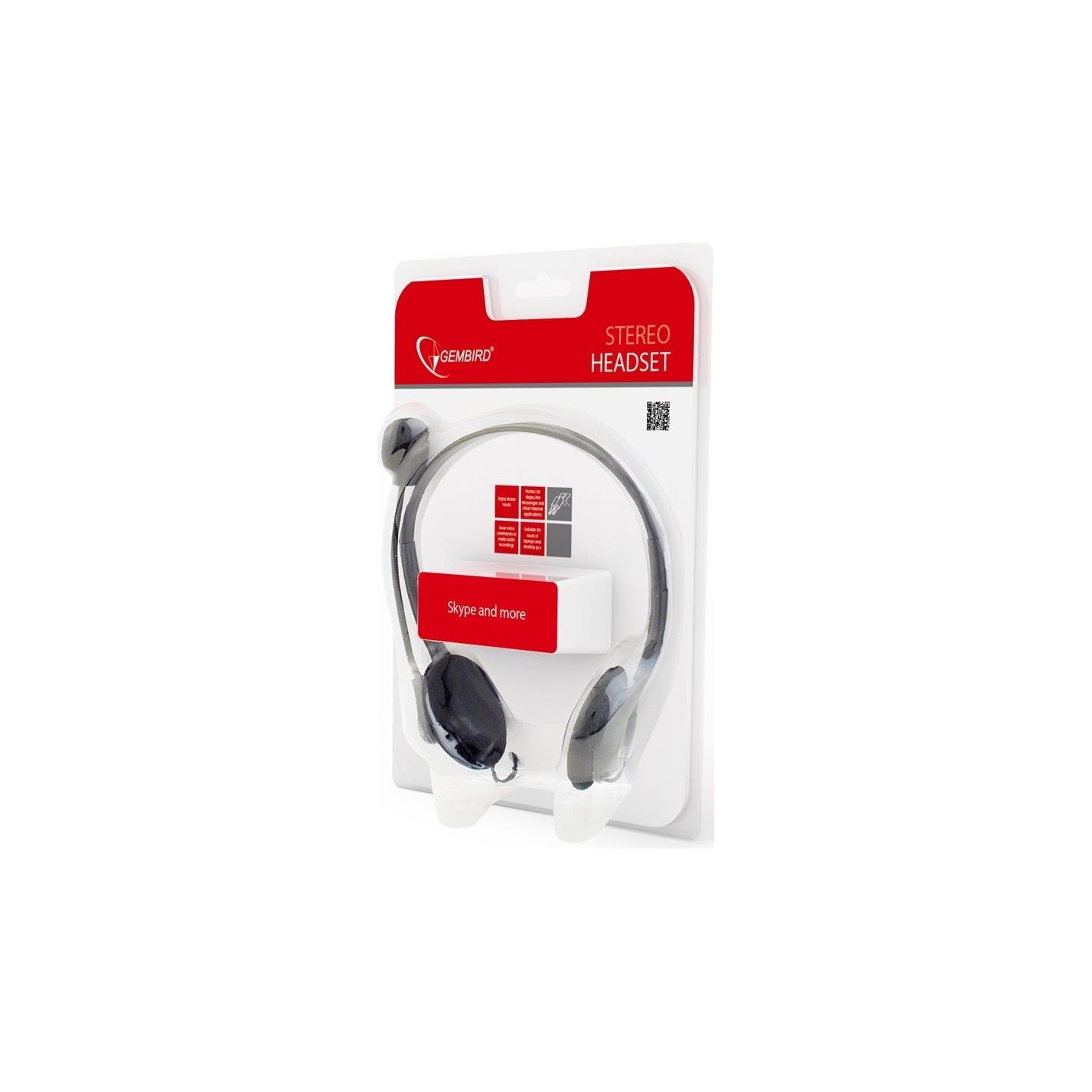 Gembird | Stereo headset | MHS-123 | Built-in microphone | 3.5 mm | Black