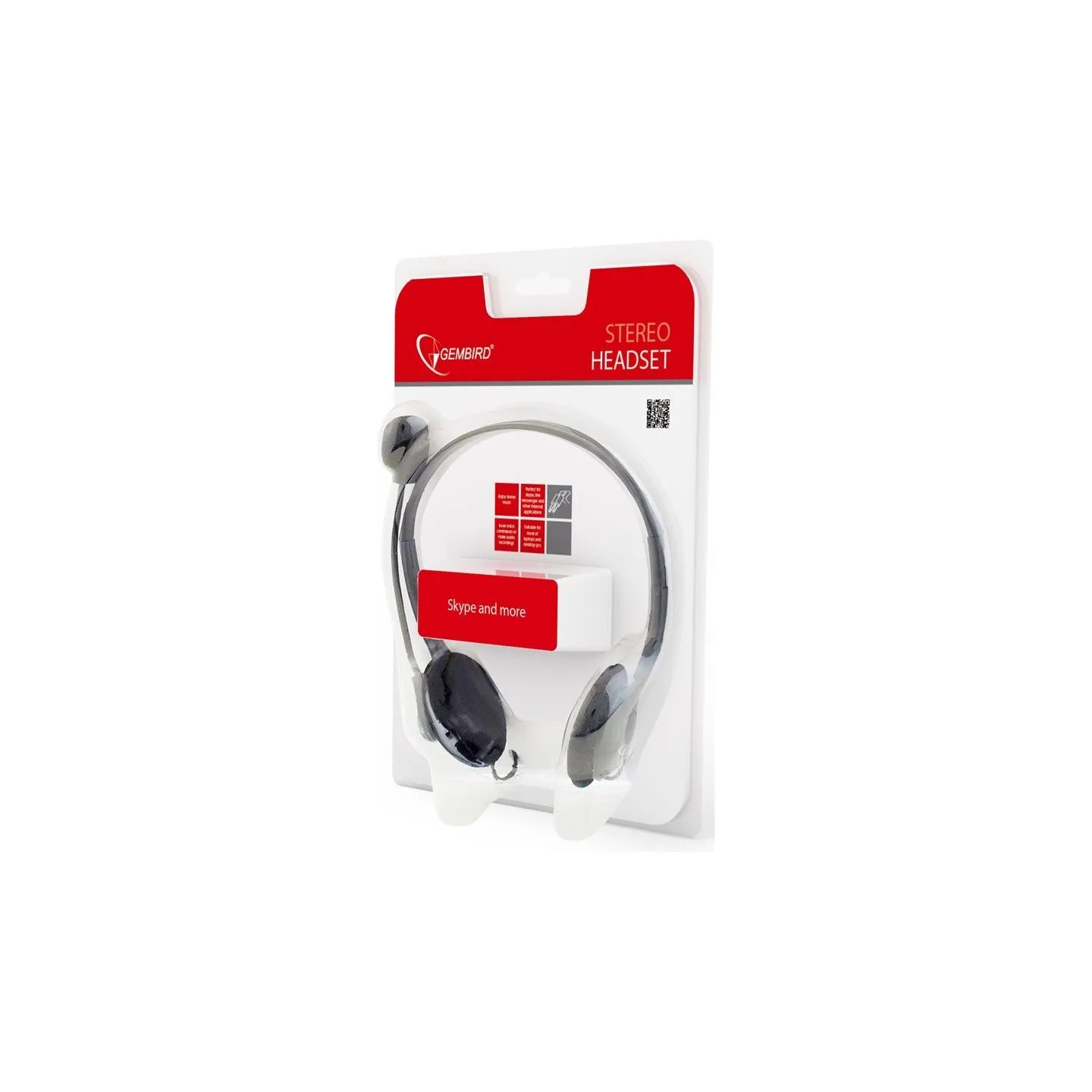 Gembird | Stereo headset | MHS-123 | Built-in microphone | 3.5 mm | Black