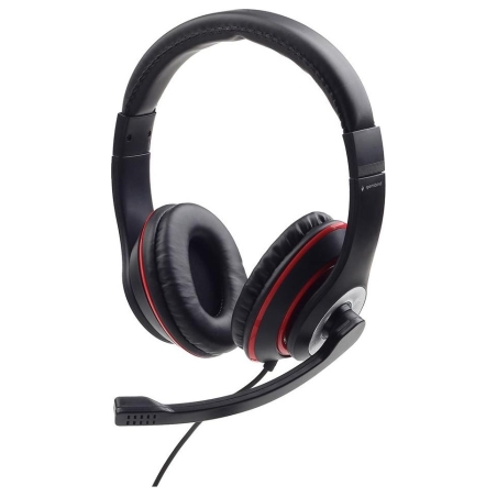 Gembird | Stereo headset | MHS-03-BKRD | On-Ear | Built-in microphone | 3.5 mm