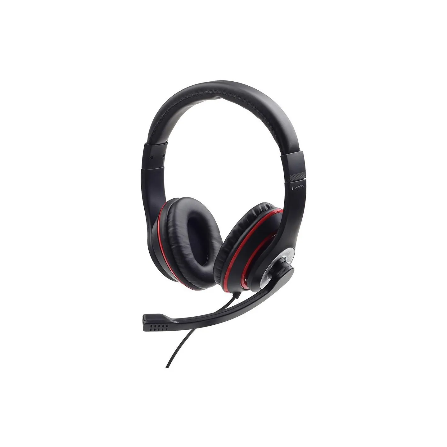 Gembird | Stereo headset | MHS-03-BKRD | On-Ear | Built-in microphone | 3.5 mm