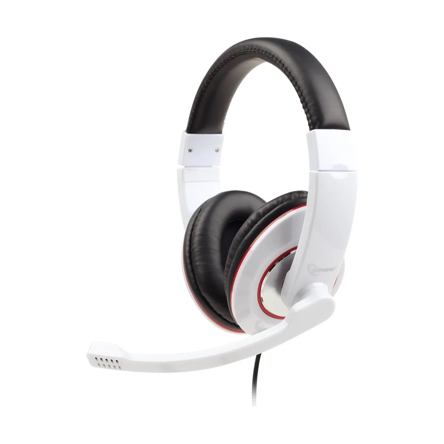 Gembird | MHS-001-GW | Stereo headset | Built-in microphone | 3.5 mm | Glossy white