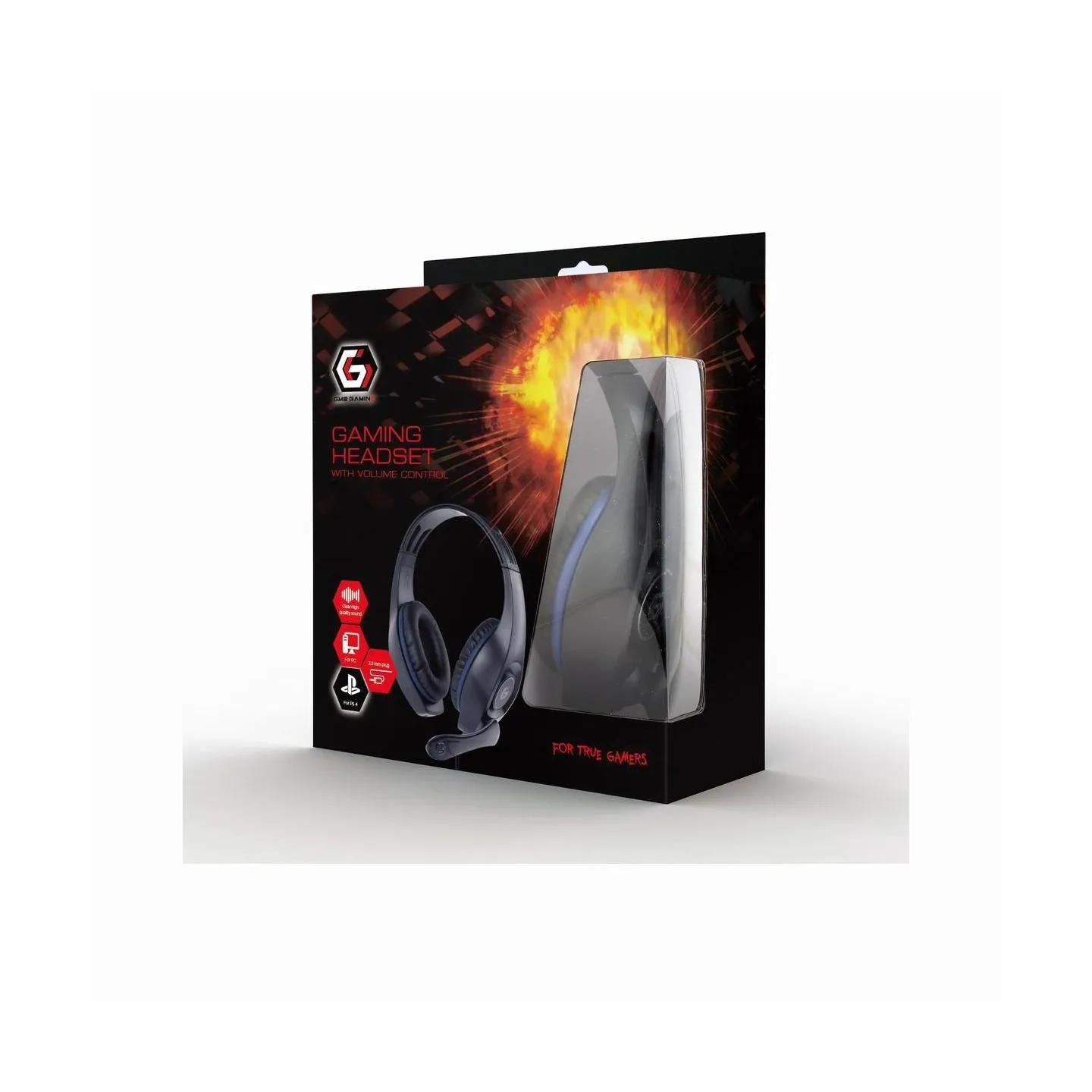 Gembird HEADSET GAMING/BLUE/BLACK GHS-05-B GEMBIRD