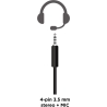 Gembird HEADSET GAMING/ORANGE GHS-05-O GEMBIRD