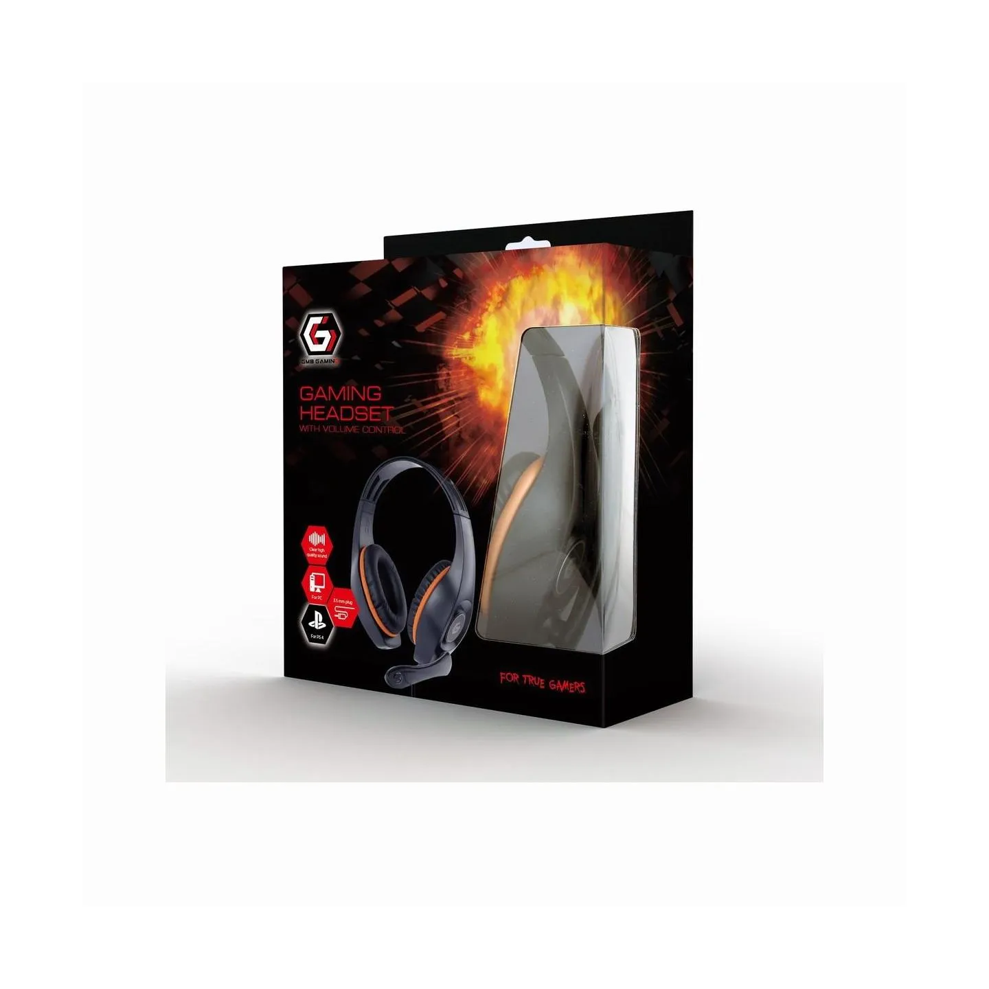 Gembird HEADSET GAMING/ORANGE GHS-05-O GEMBIRD
