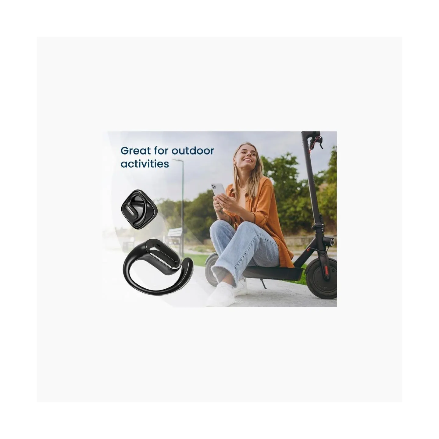 Gembird BT open-ear TWS headphones black