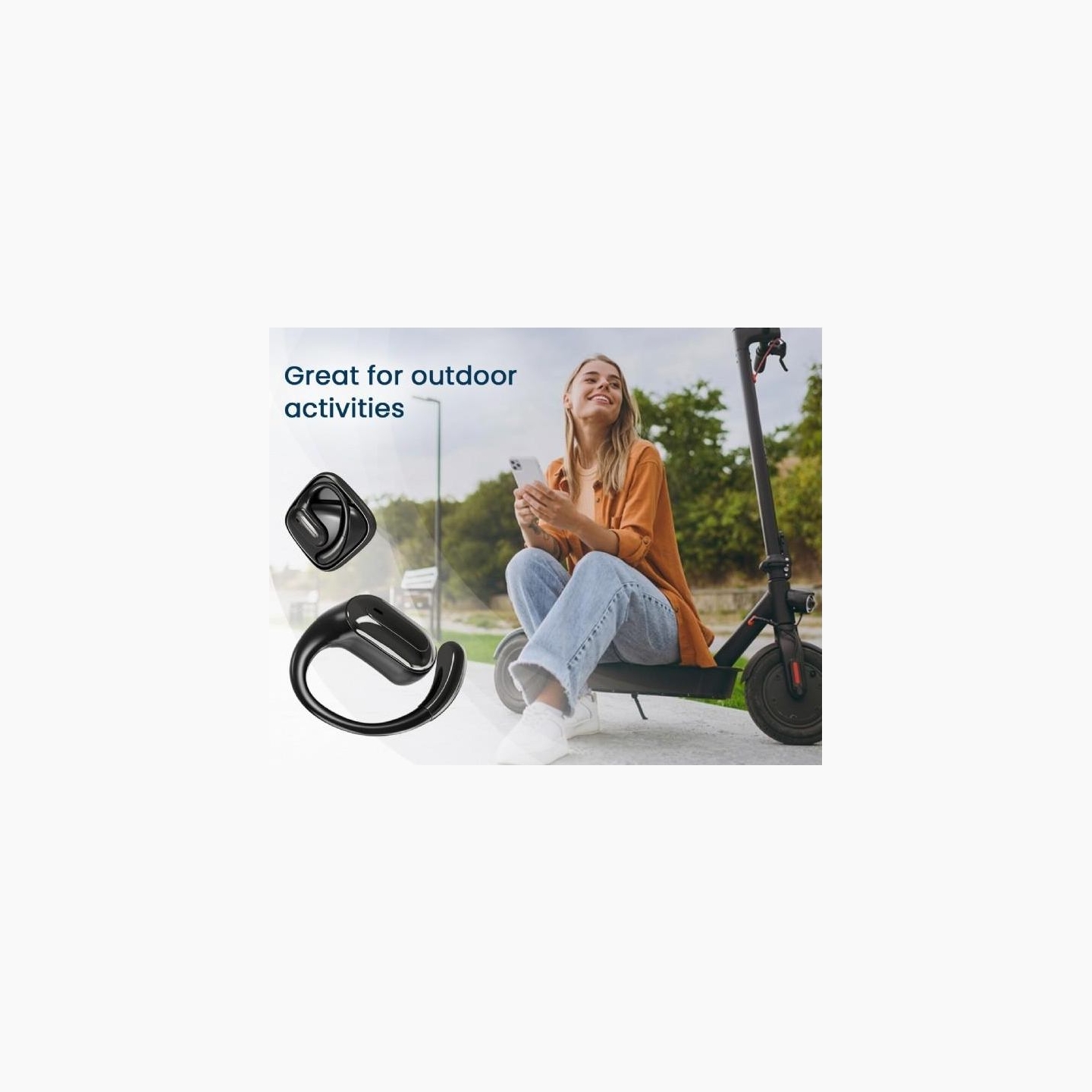 Gembird HEADSET BLUETOOTH OPEN EAR/TWS BLACK OWS-01-BK GEMBIRD
