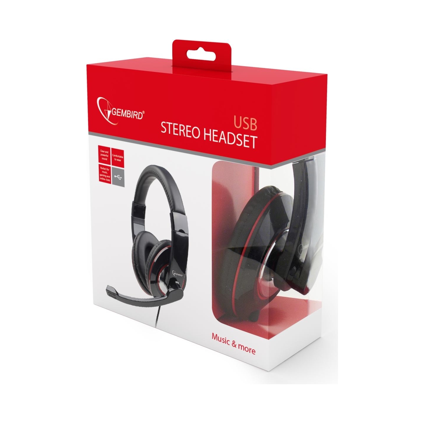 Gembird | MHS-U-001 USB headphones | Wired | N/A