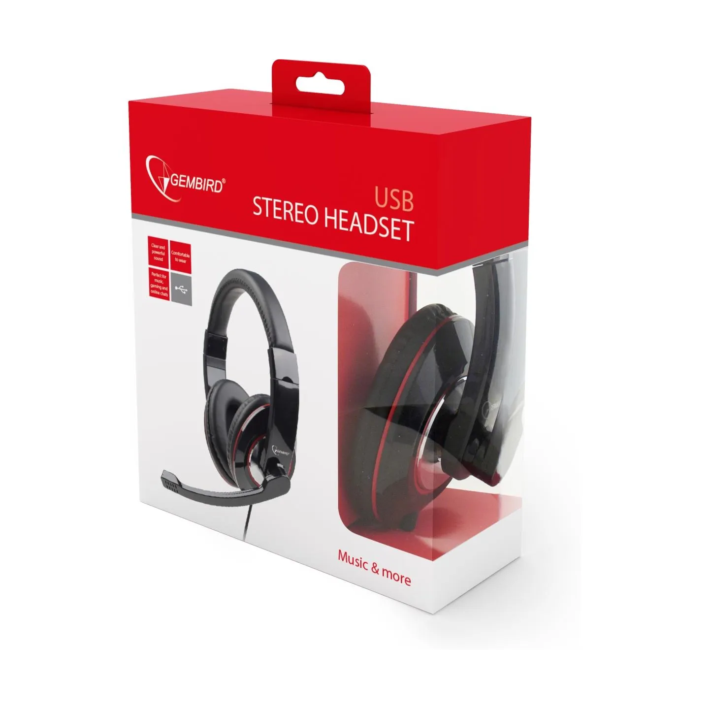Gembird | MHS-U-001 USB headphones | Wired | N/A