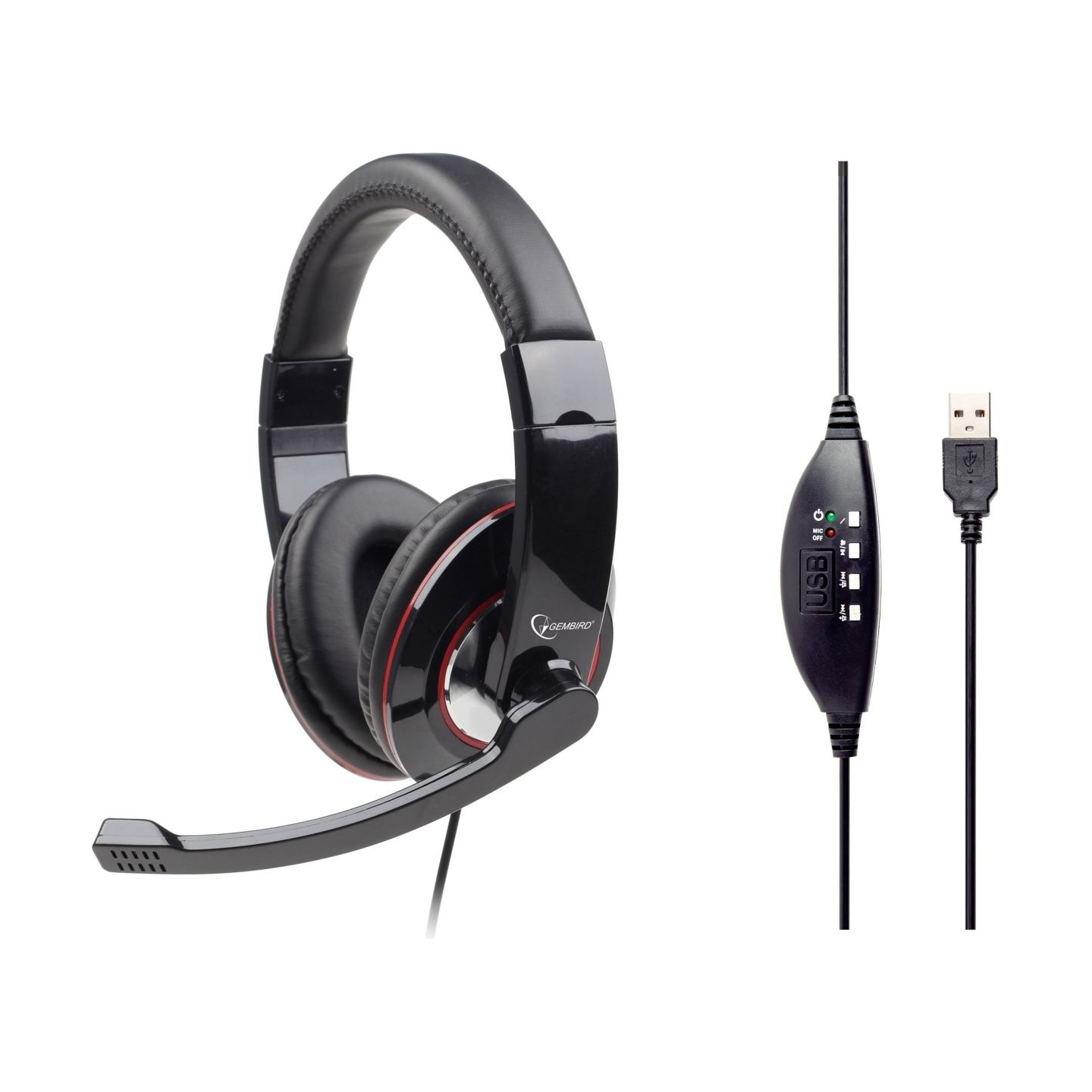 Gembird | MHS-U-001 USB headphones | Wired | N/A