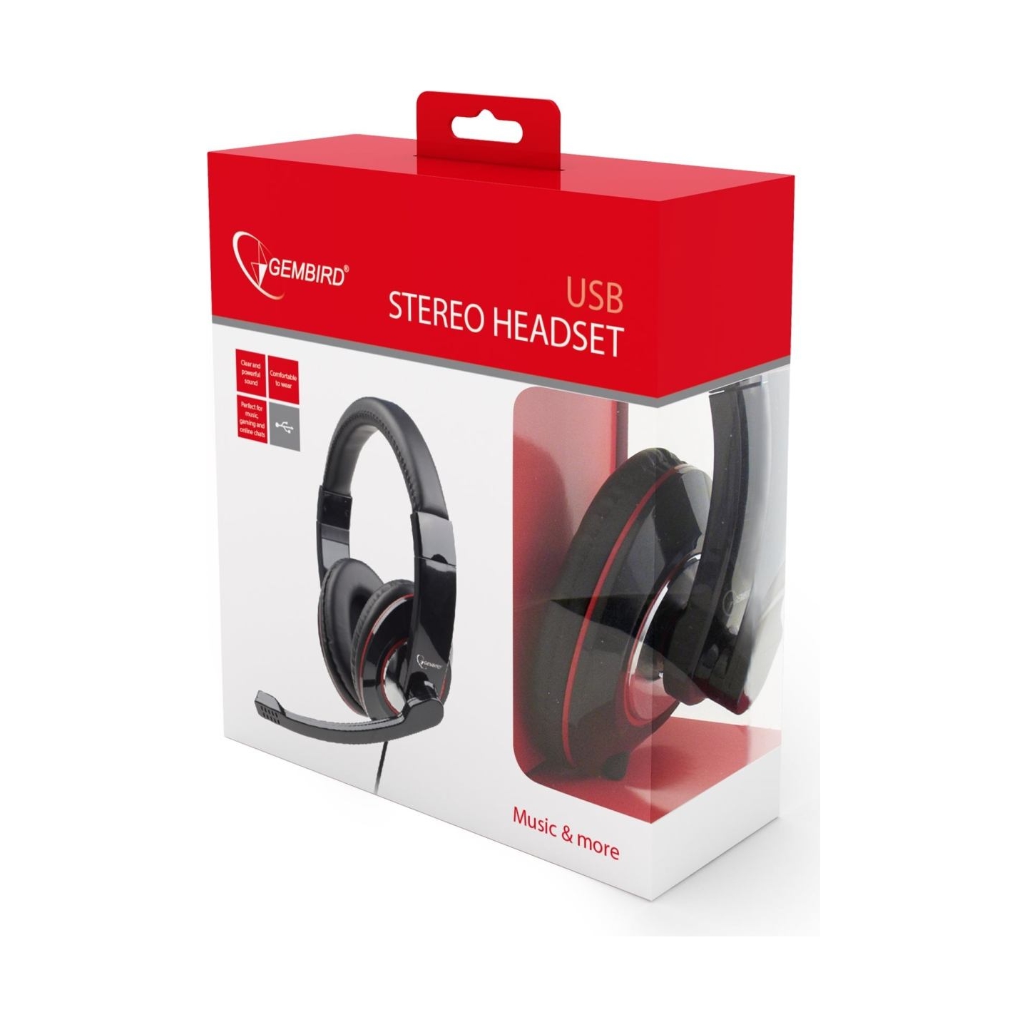 Gembird | MHS-U-001 USB headphones | Wired | N/A