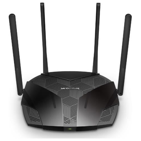 Mercusys Dual-Band Wi-Fi 6 Router | MR80X AX3000 | 802.11ax | 2402+574 Mbit/s | Ethernet LAN (RJ-45) ports 3xGigabit LAN | Mesh 